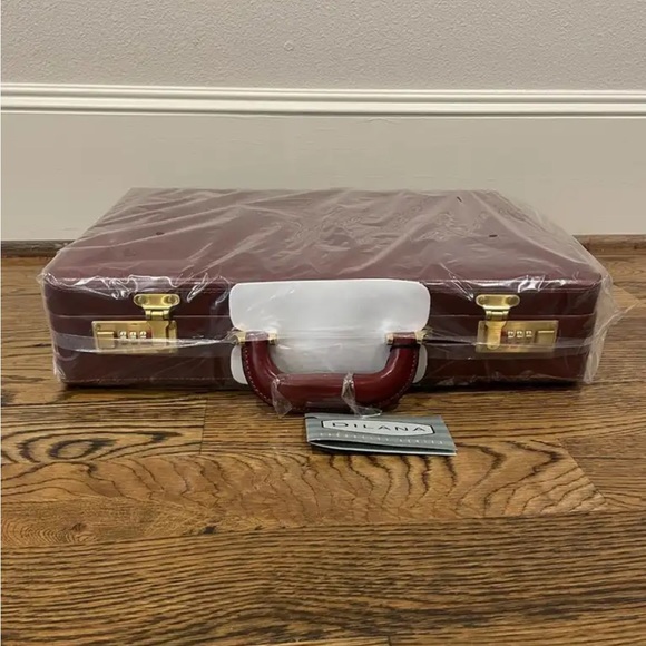 Dilana leather 4” attaché in cognac - Picture 5 of 13